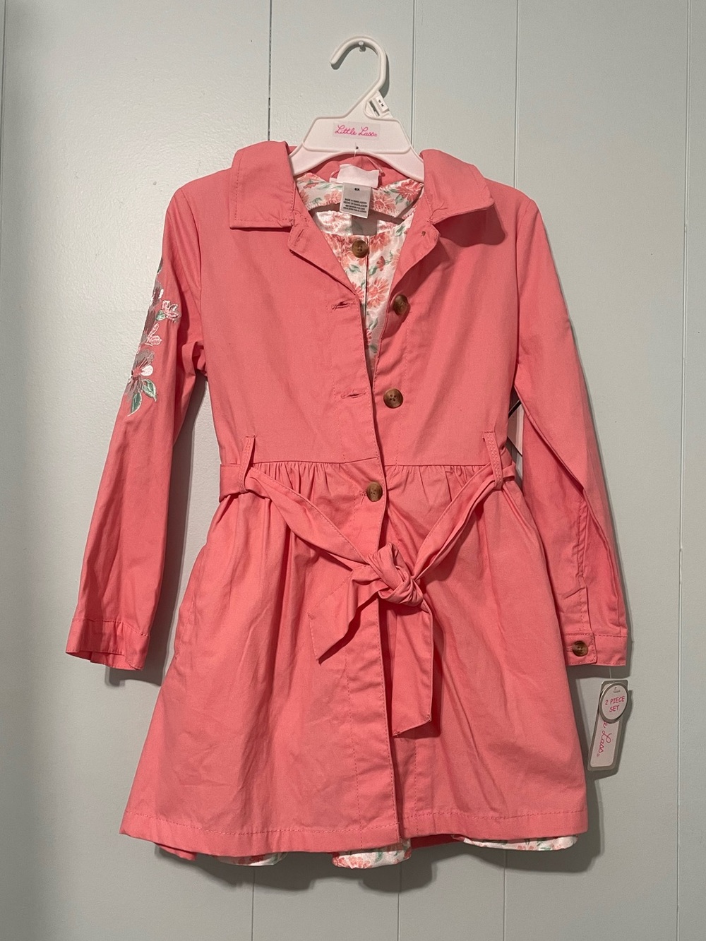 NWT Little Lass Dress and Coat Outfit